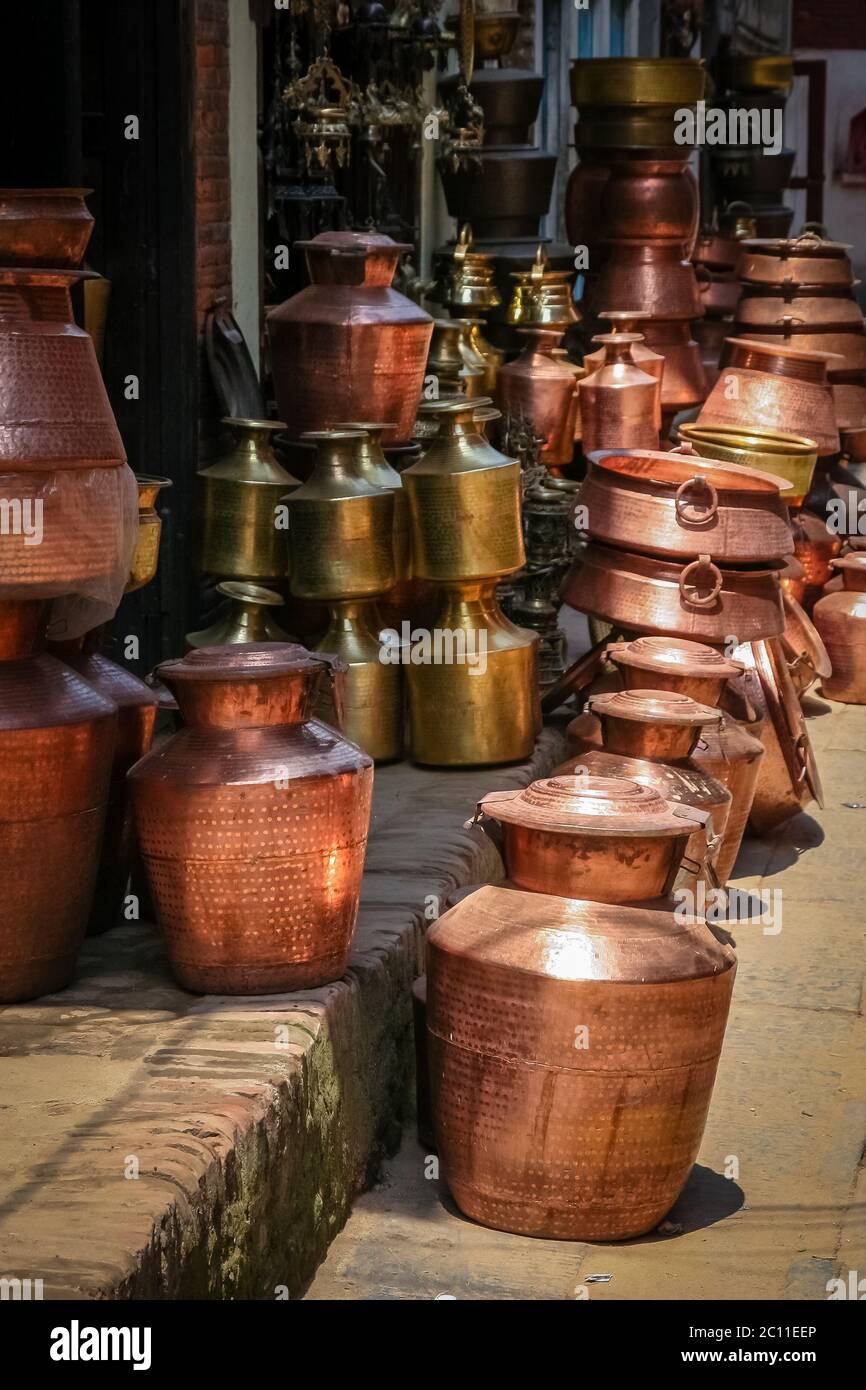 Brass pots shop hires stock photography and images Alamy