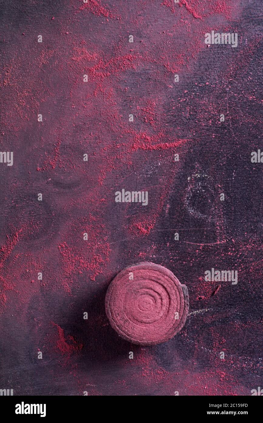 Red chalk dust Stock Photo Alamy