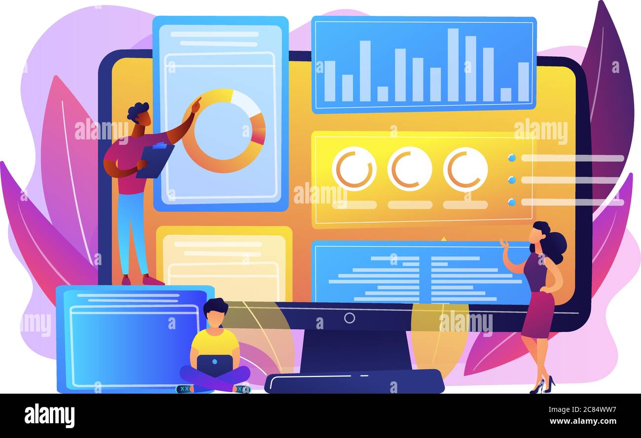Innovation management software concept vector illustration Stock Vector