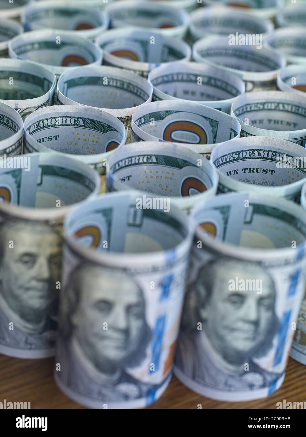 Dollar rolls Stock Photo Alamy