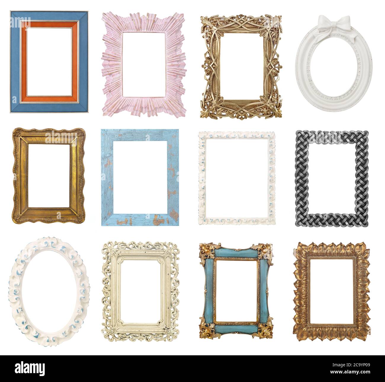 Picture frames collection isolated Stock Photo Alamy