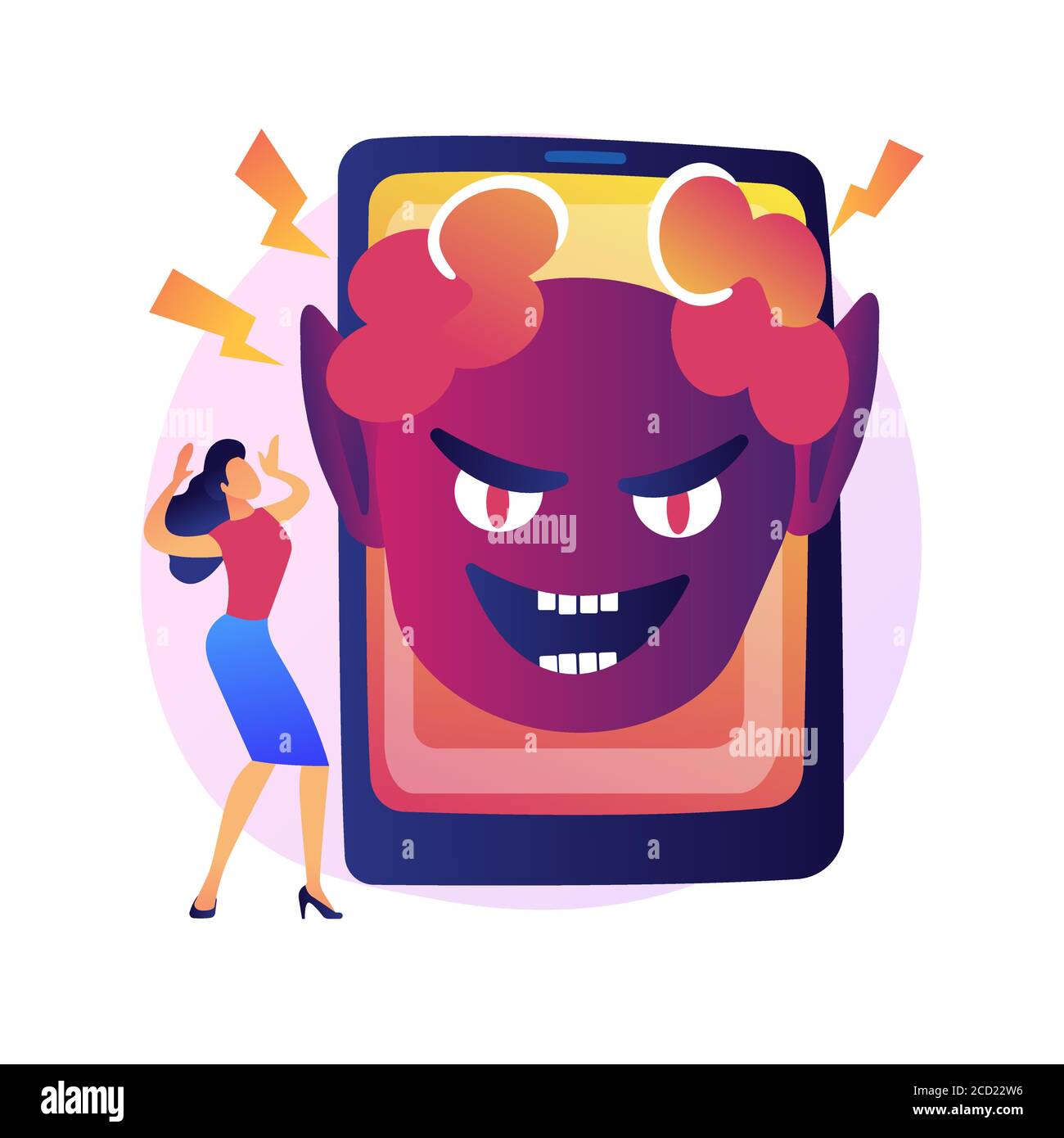shock content vector concept metaphor Stock Vector Image & Art
