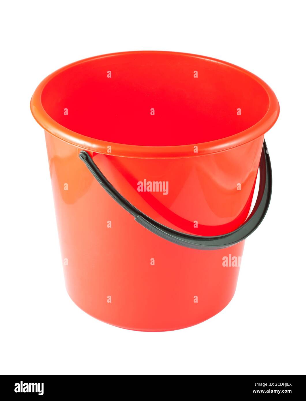 Red plastic bucket Stock Photo Alamy