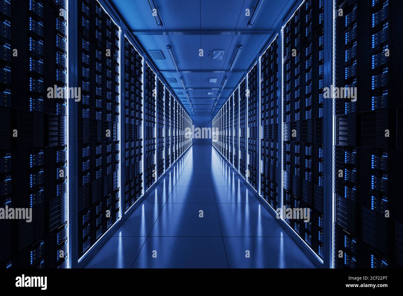 3d rendering server room or data center Stock Photo Alamy