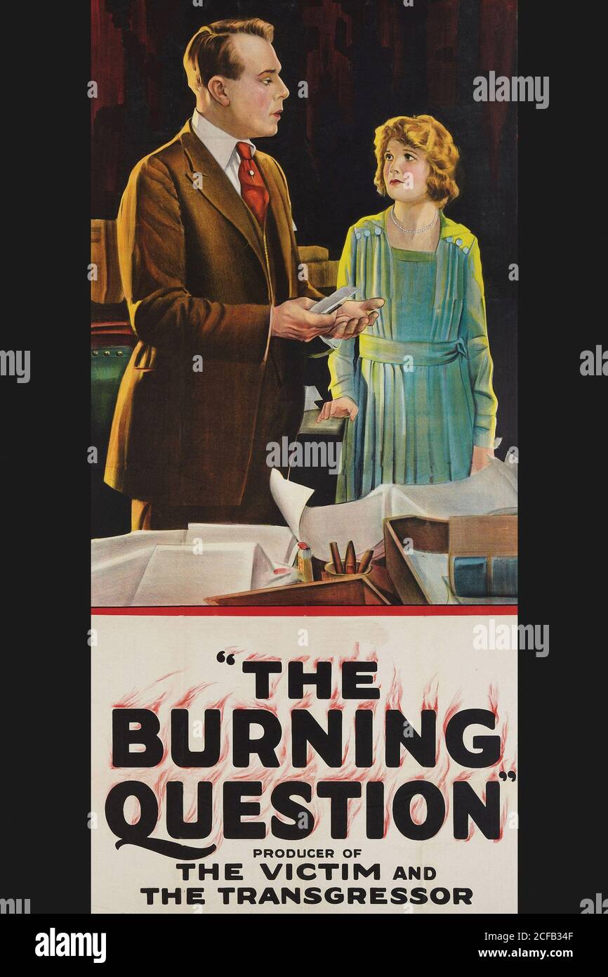 The Burning Question Stock Photo Alamy