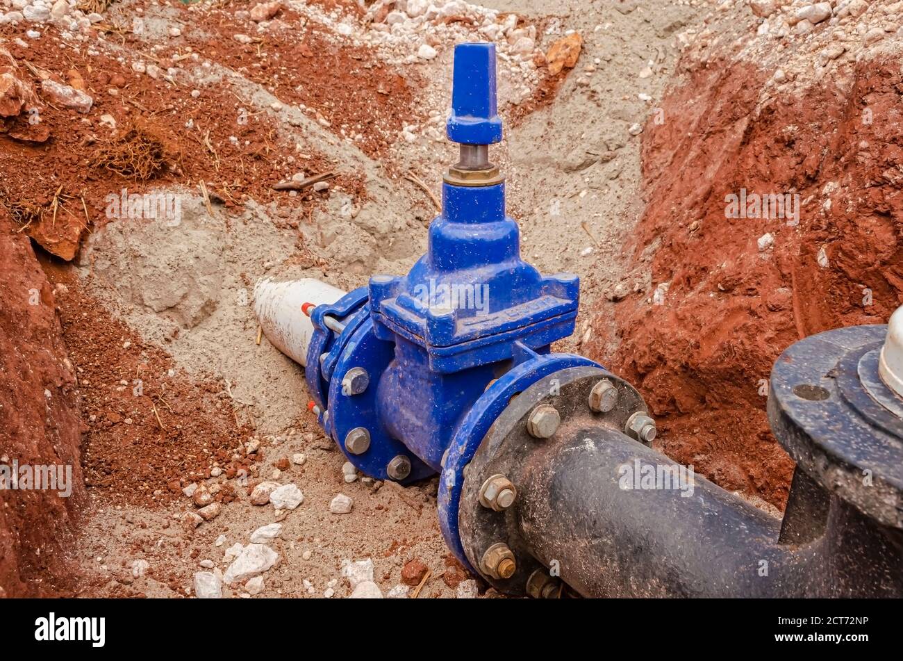 Installed Fire Hydrant Stock Photo Alamy