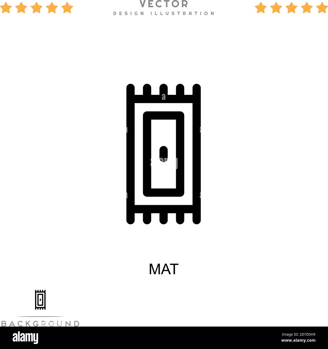 Mat icon. Simple element from digital disruption collection. Line Mat