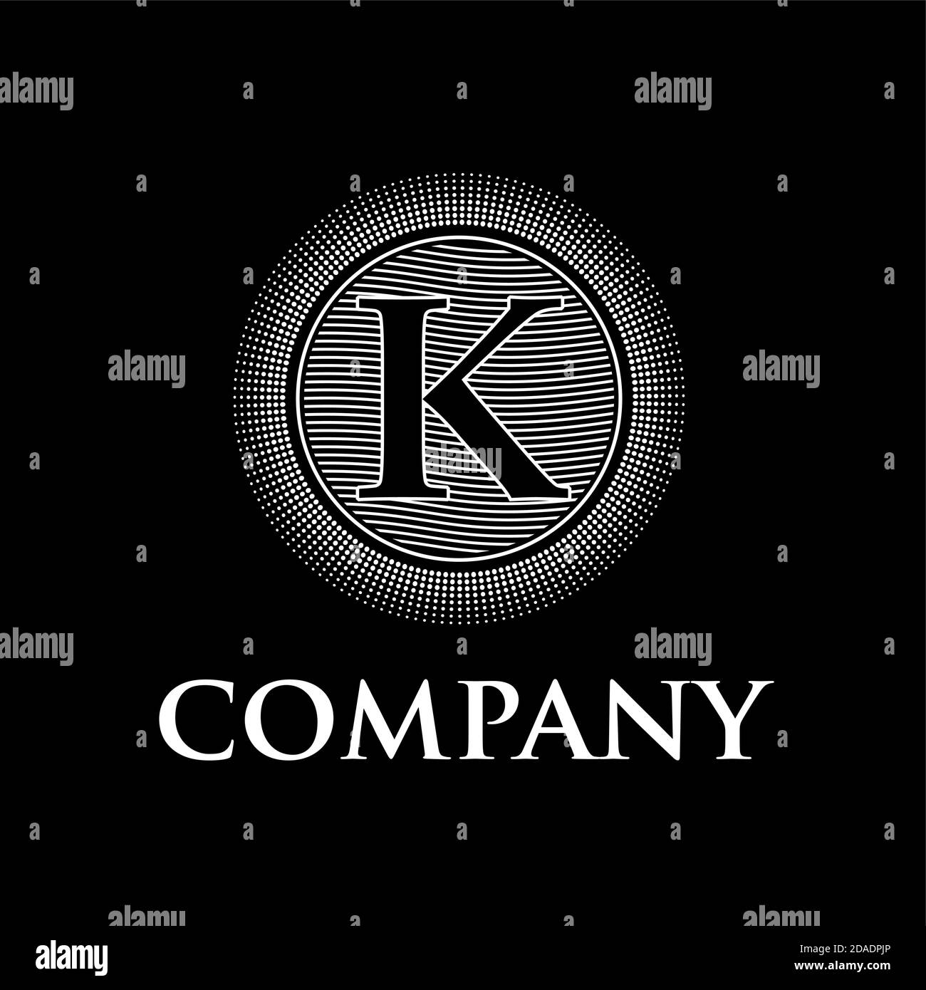 vector initial letter K, black background Stock Vector Image & Art Alamy