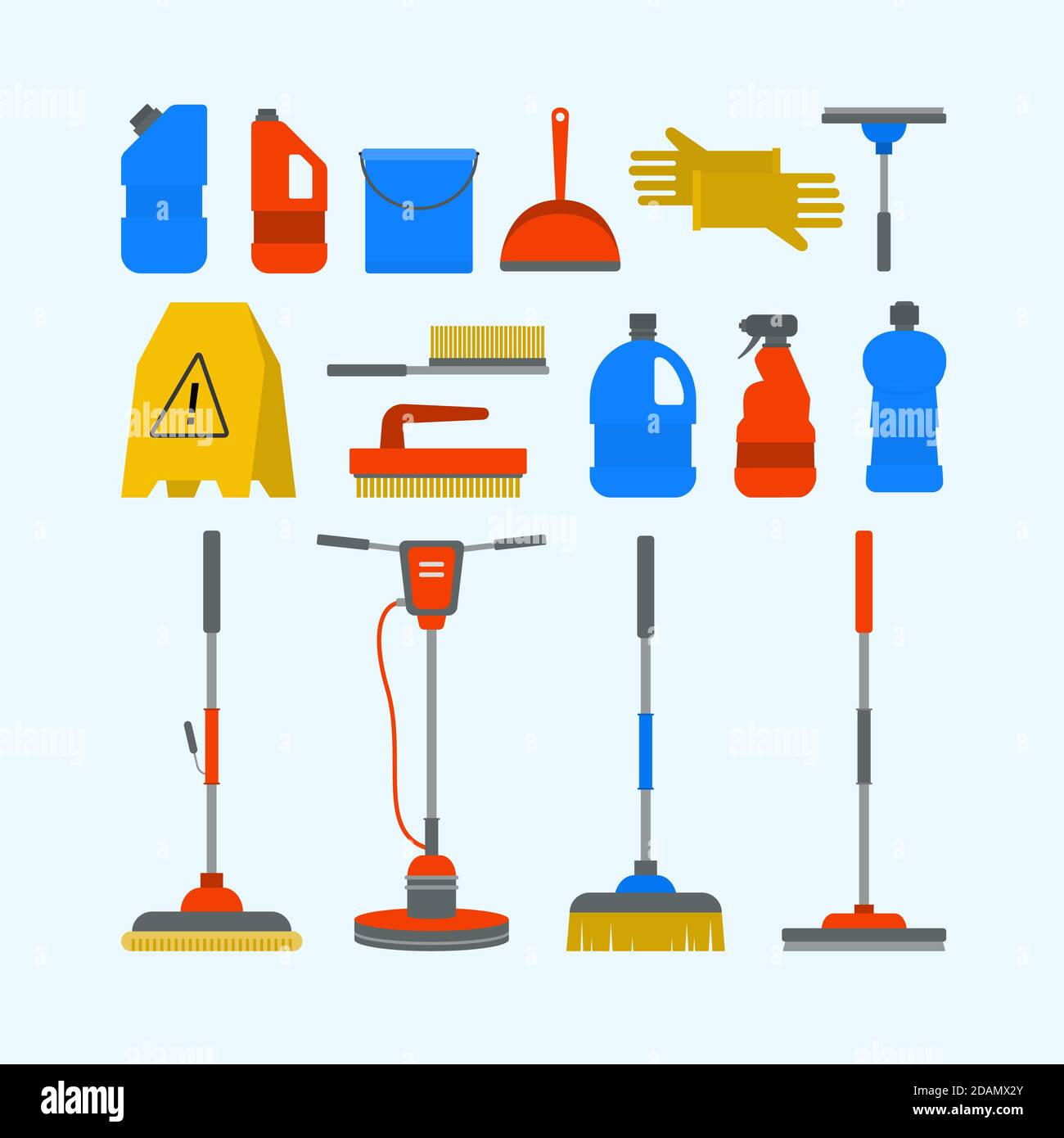Surface cleaning objects Vector illustration Stock Vector Image & Art