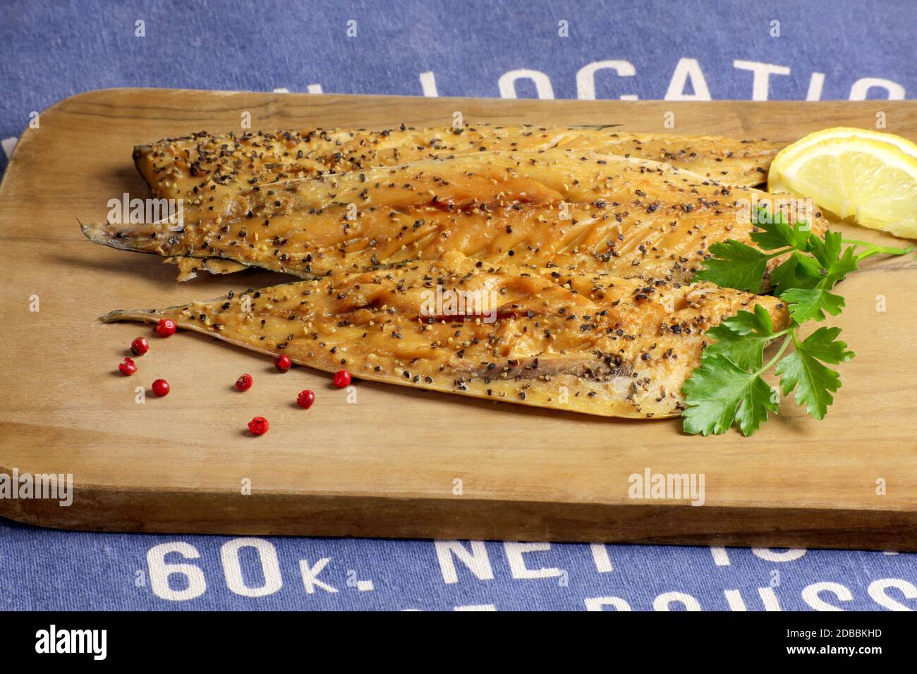 mackerel fillet with pepper Stock Photo Alamy