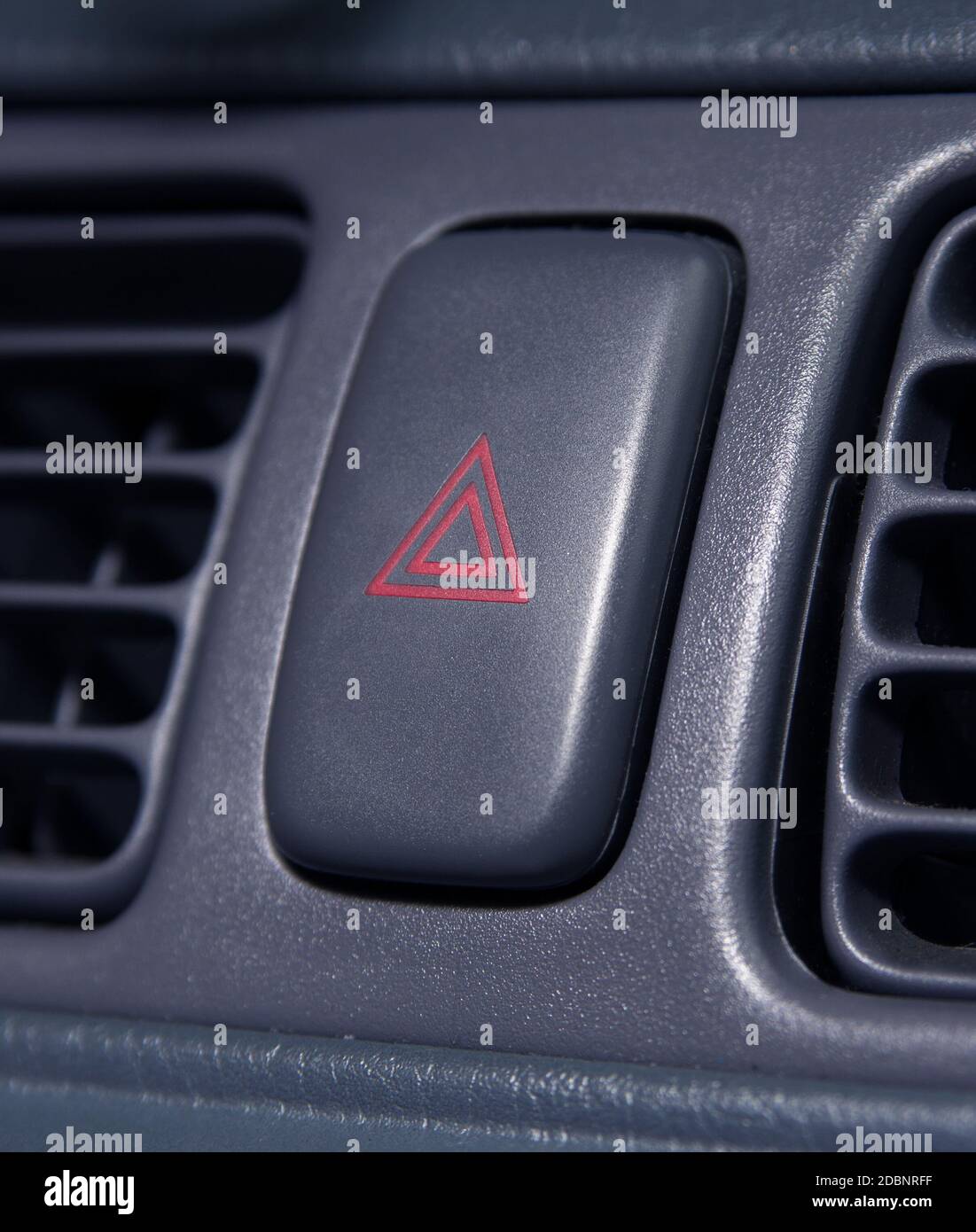 car interior.hazard lights button Stock Photo Alamy