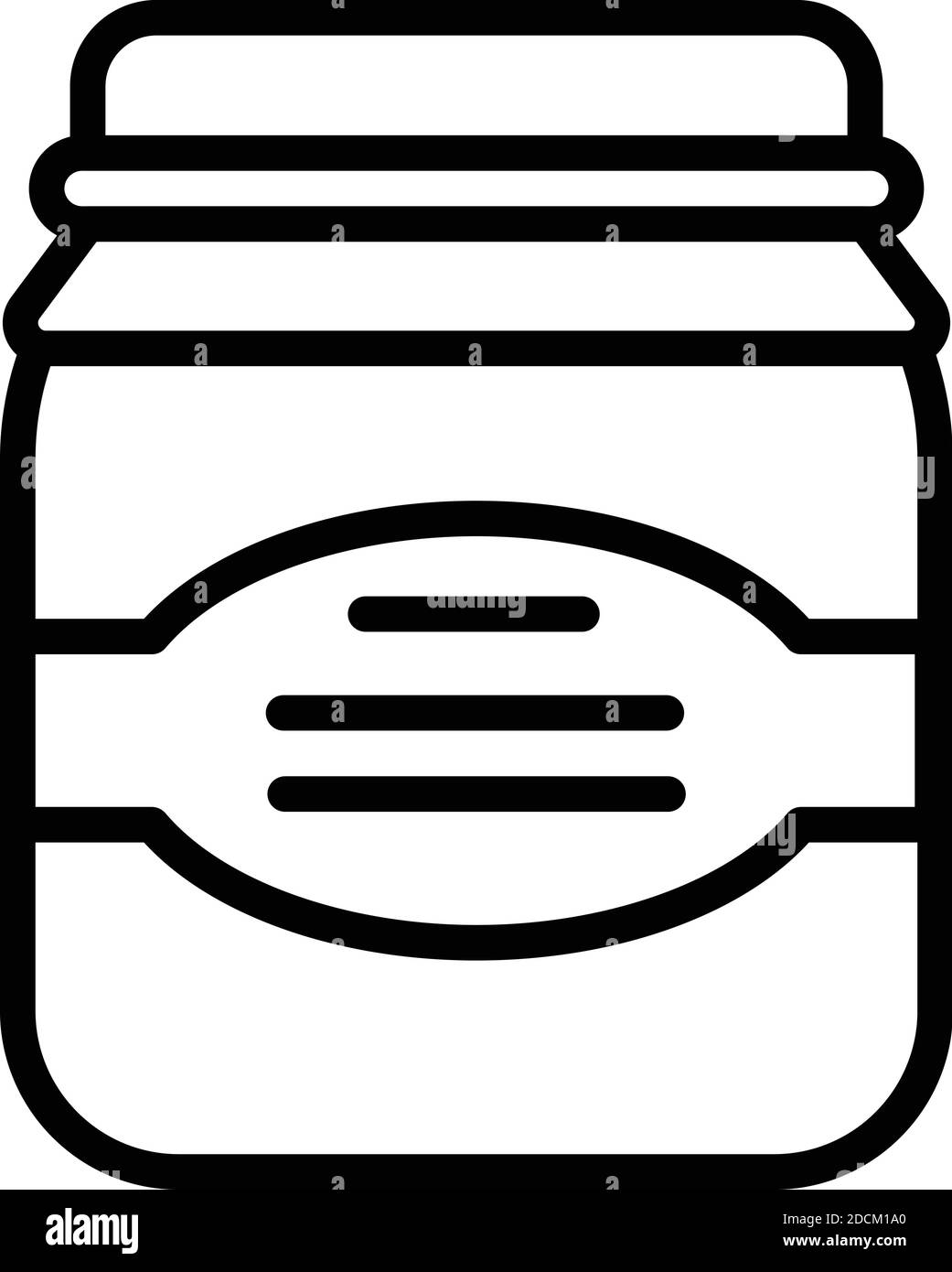 Chocolate nuts paste icon. Outline chocolate nuts paste vector icon for