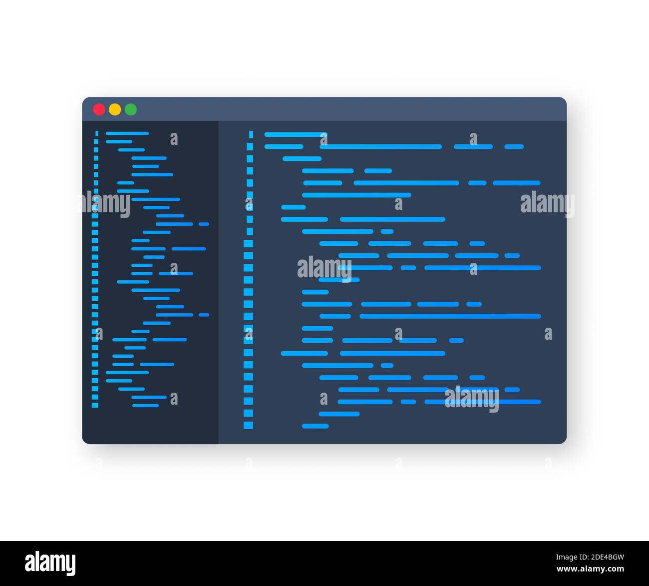 Digital java code text. Computer software coding vector concept