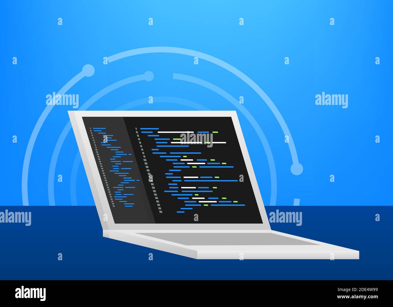 Digital java code text. Computer software coding vector concept