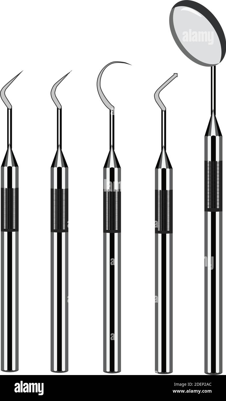 Dental tools vector flat illustration Stock Vector Image & Art Alamy