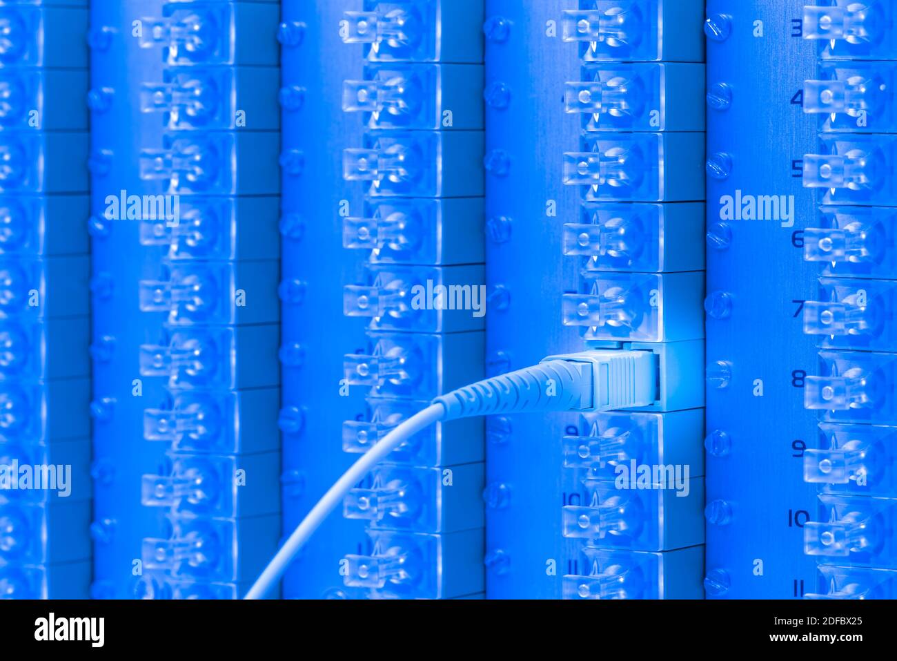 Fiber Optic Distribution Frame Hardware Technology Stock Photo Alamy