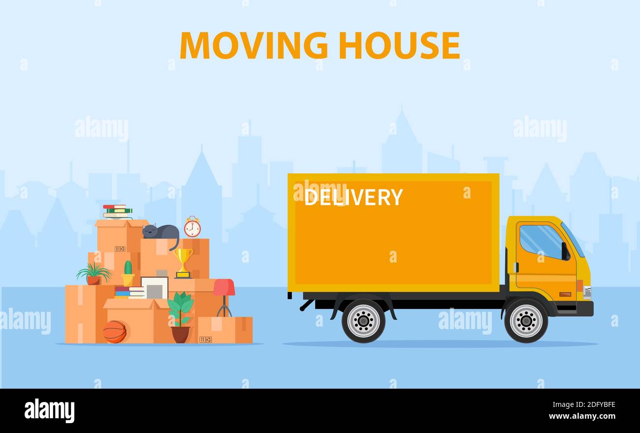 Concept moving house Stock Vector Image & Art Alamy
