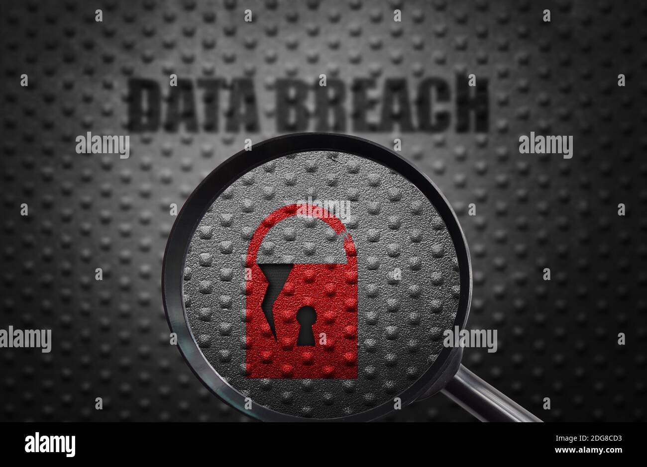 Data breach discovery Stock Photo Alamy