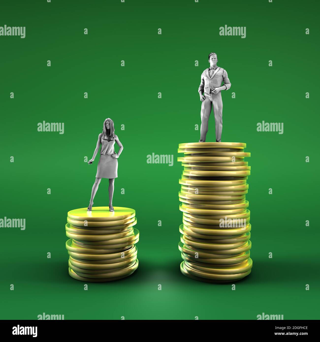 Gender Pay Gap Stock Photo Alamy