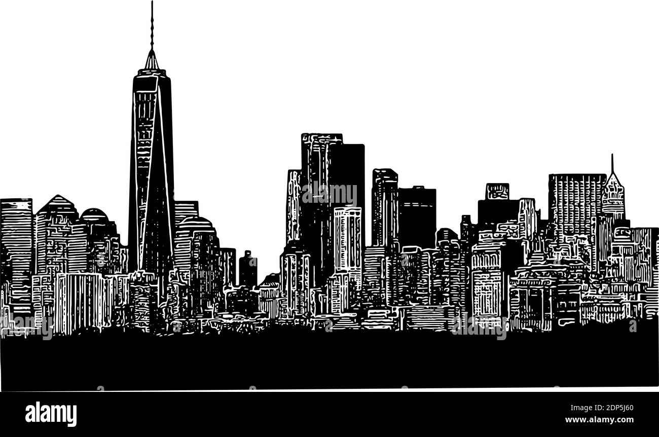 New York Skyline vector graphic Stock Vector Image & Art Alamy