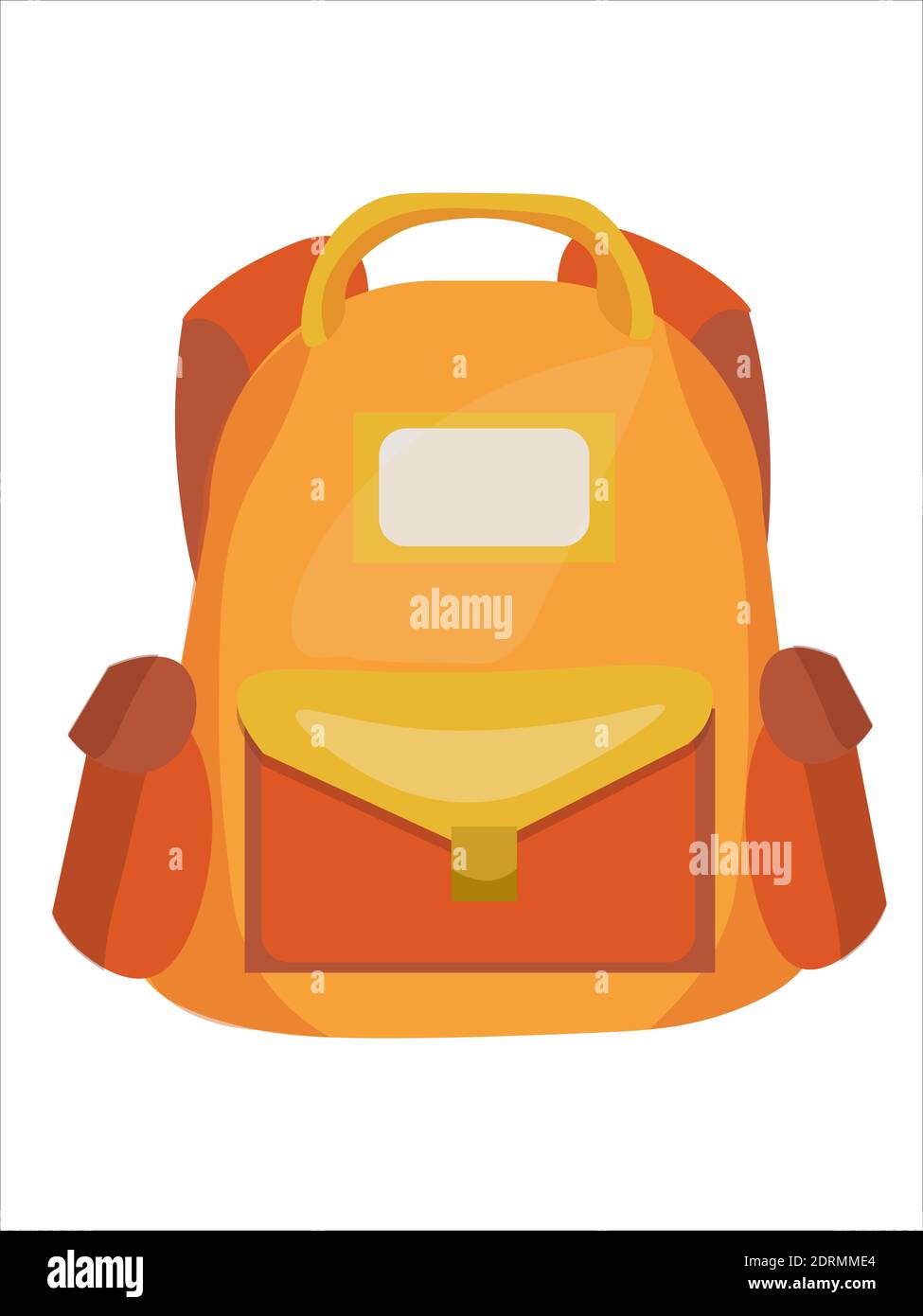 Vector orange with red school backpack Stock Vector Image & Art Alamy