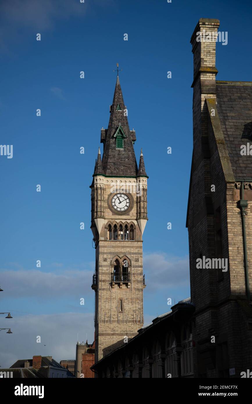 Darlington Clock Tower Stock Photo Alamy
