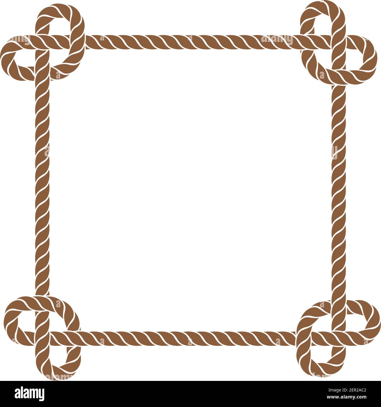 rope border vector illustration design template Stock Vector Image