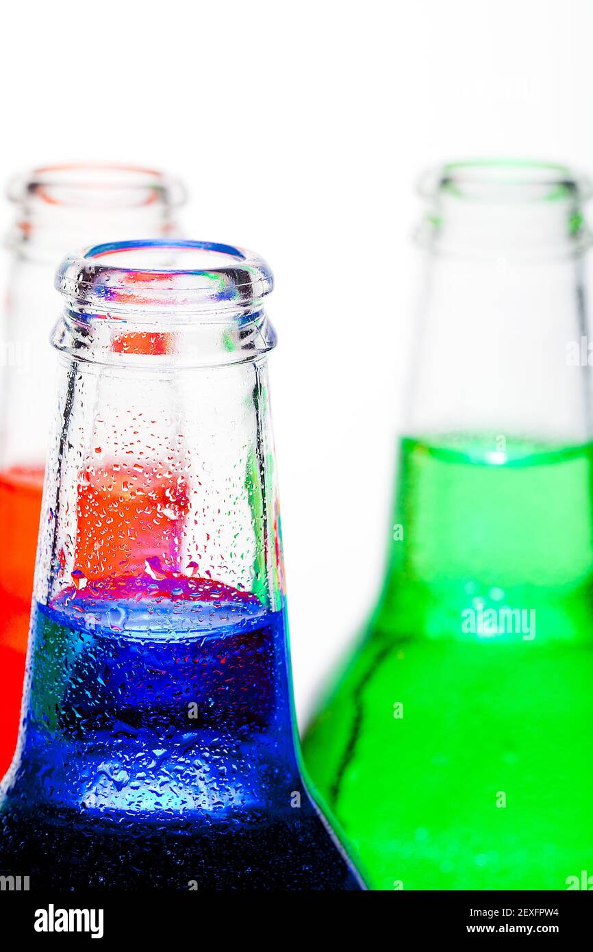 Blue bottle neck Stock Photo Alamy