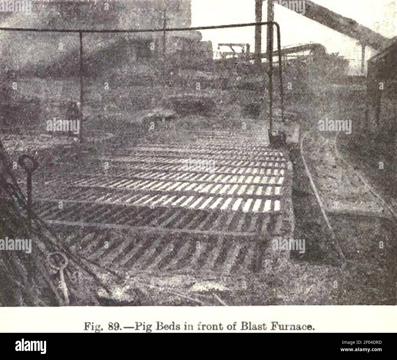 Pig iron casting Stock Photo Alamy