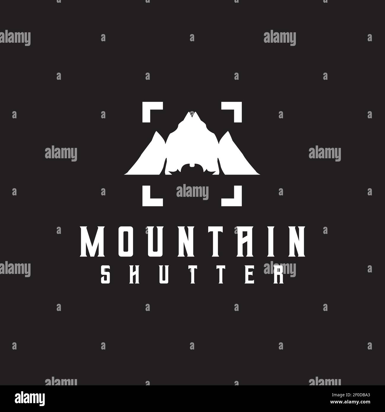 Mountain shutter logo design vector template Stock Vector Image & Art