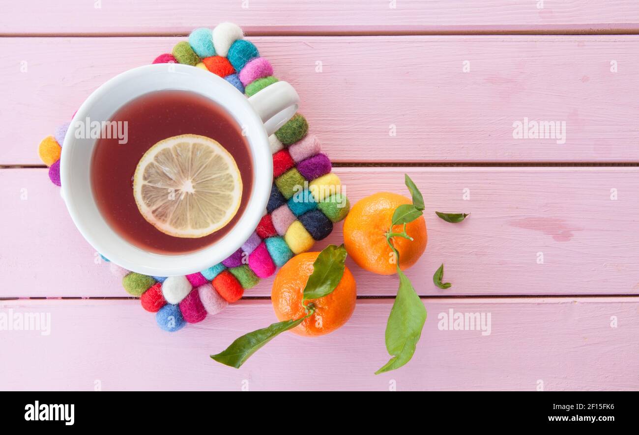 Tea with lemon Stock Photo Alamy