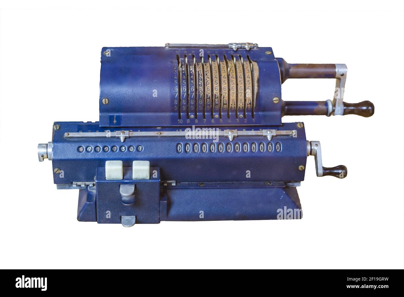 Old Computer Machine Isolated Stock Photo Alamy