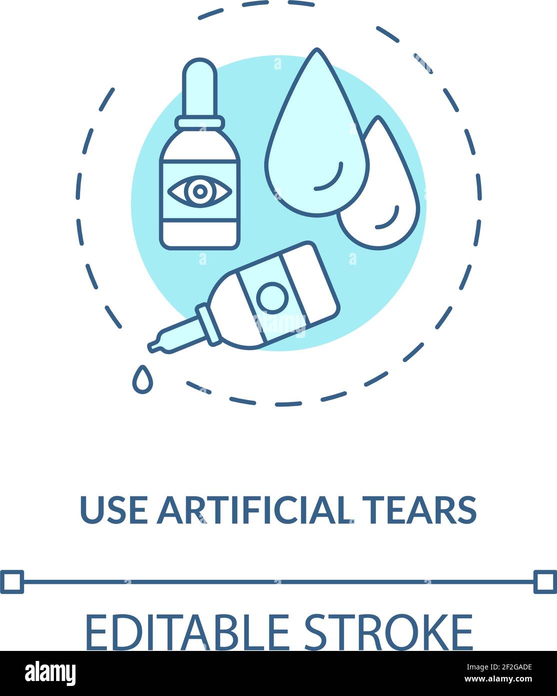 Use artificial tears concept icon Stock Vector Image & Art Alamy