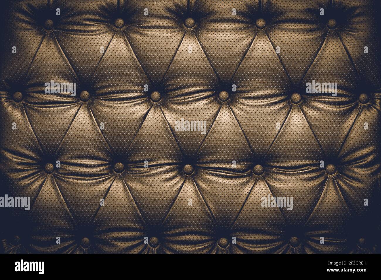 Black leather texture background with buttoned pattern Stock Photo Alamy