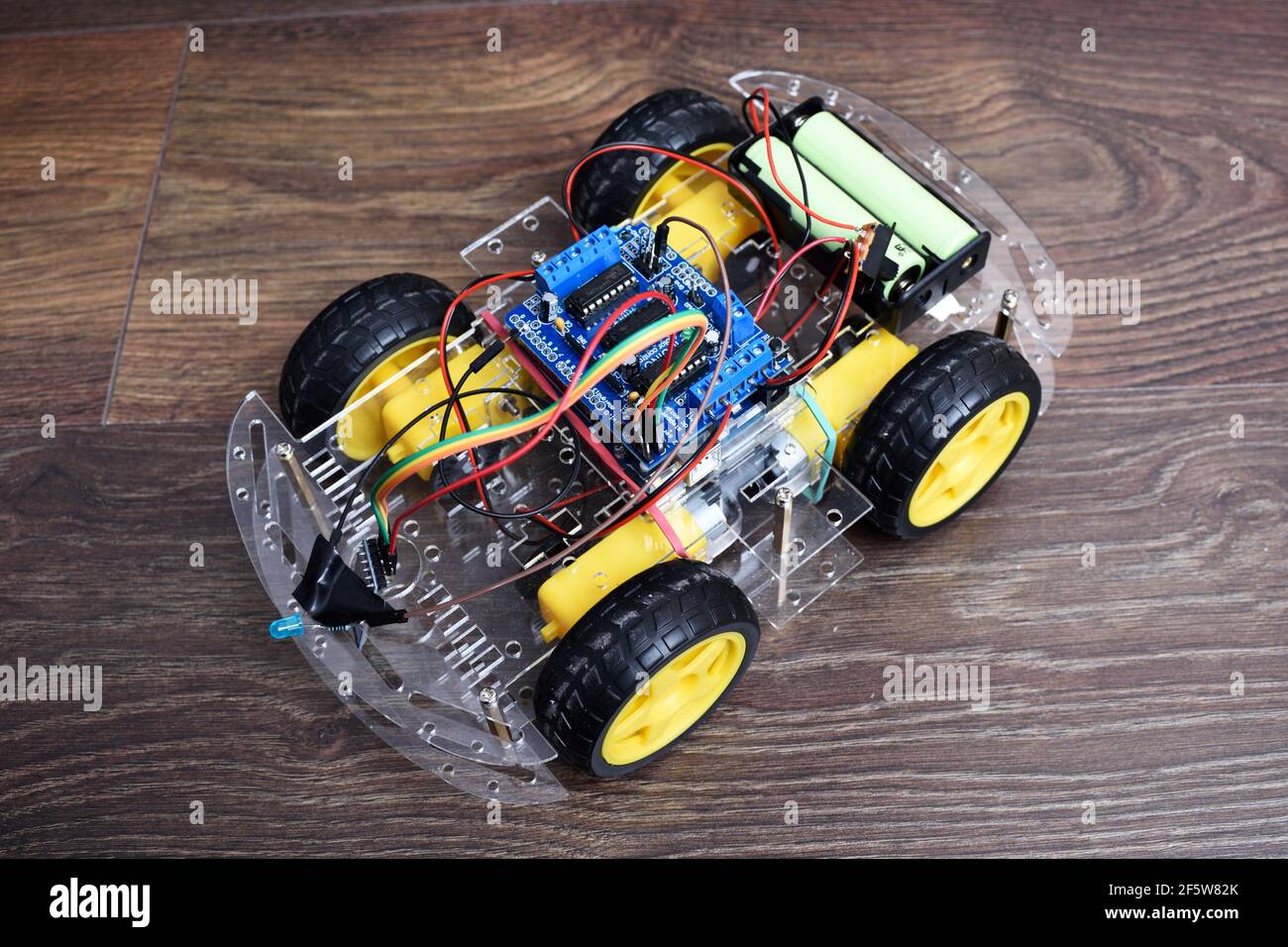 Arduino project remote controlled car with bluetooth module. Car with