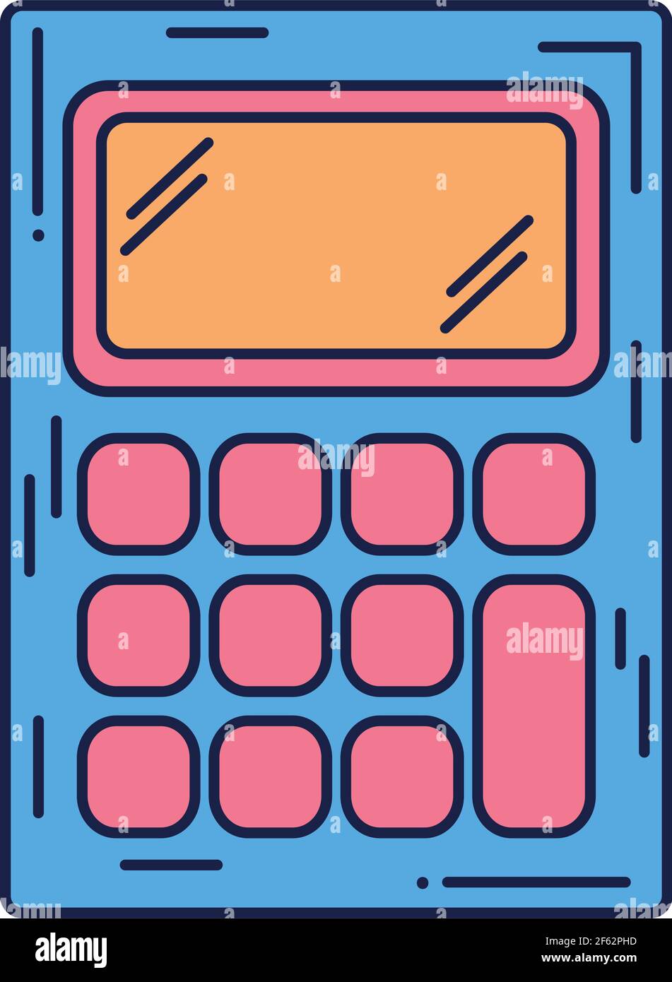 blue calculator icon Stock Vector Image & Art Alamy