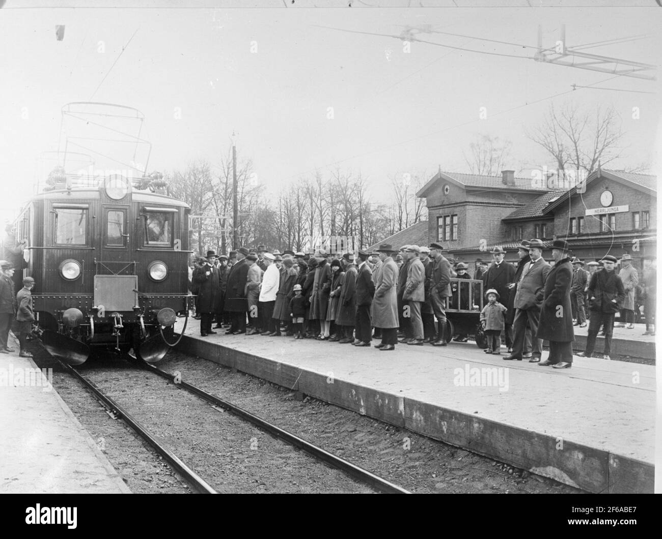 First electric train Stock Photo Alamy