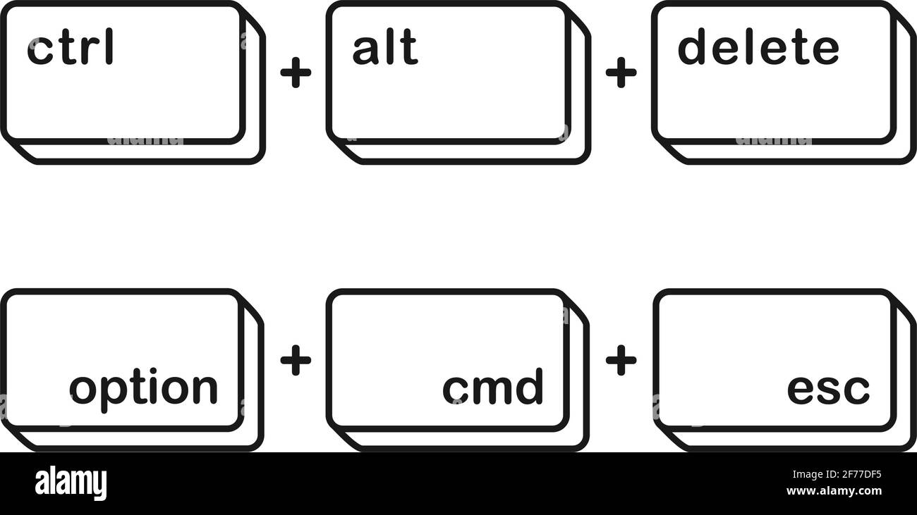 Option cmd esc Stock Vector Images Alamy