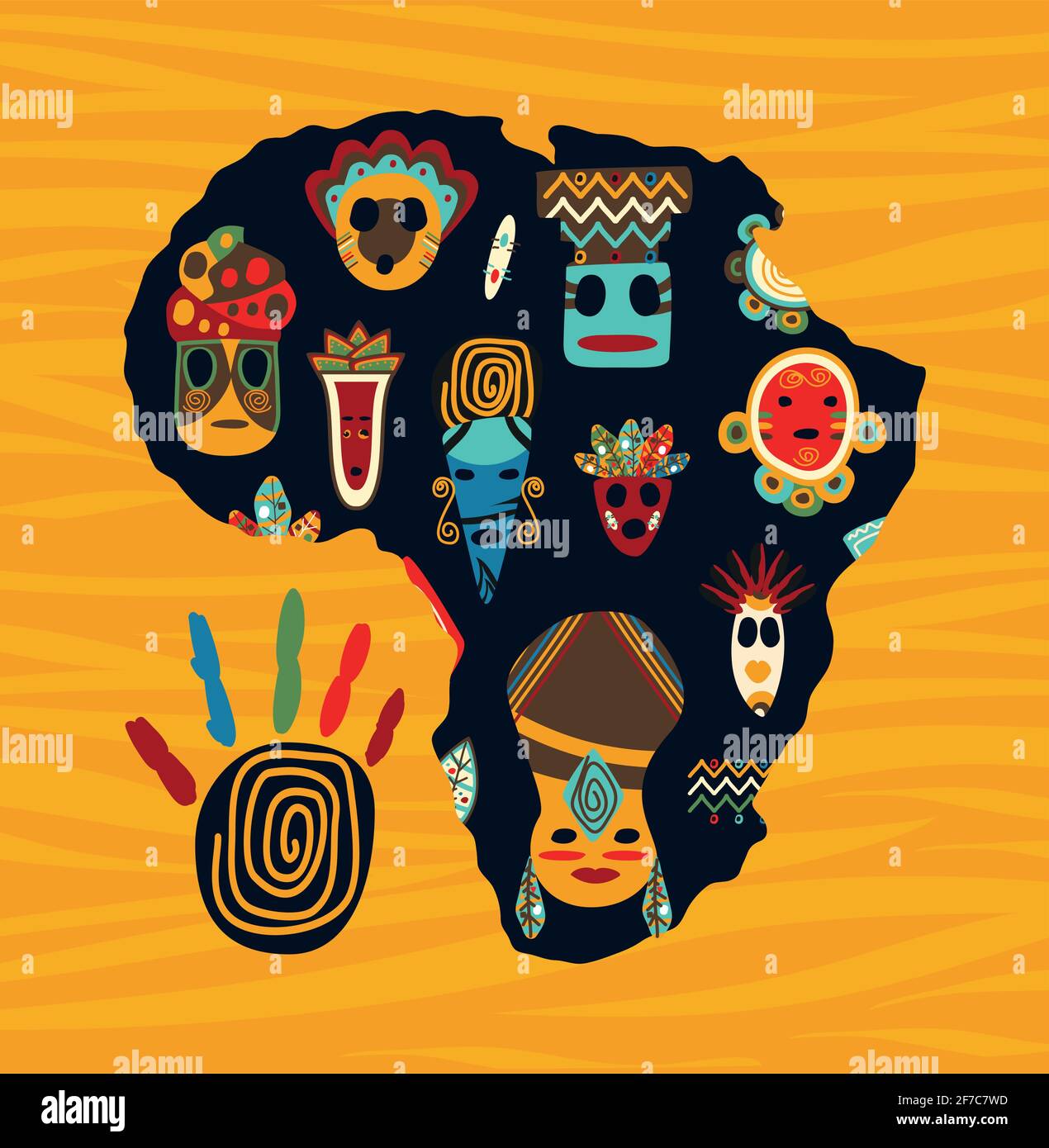 The Shape Of The African Continent High Resolution Stock Photography