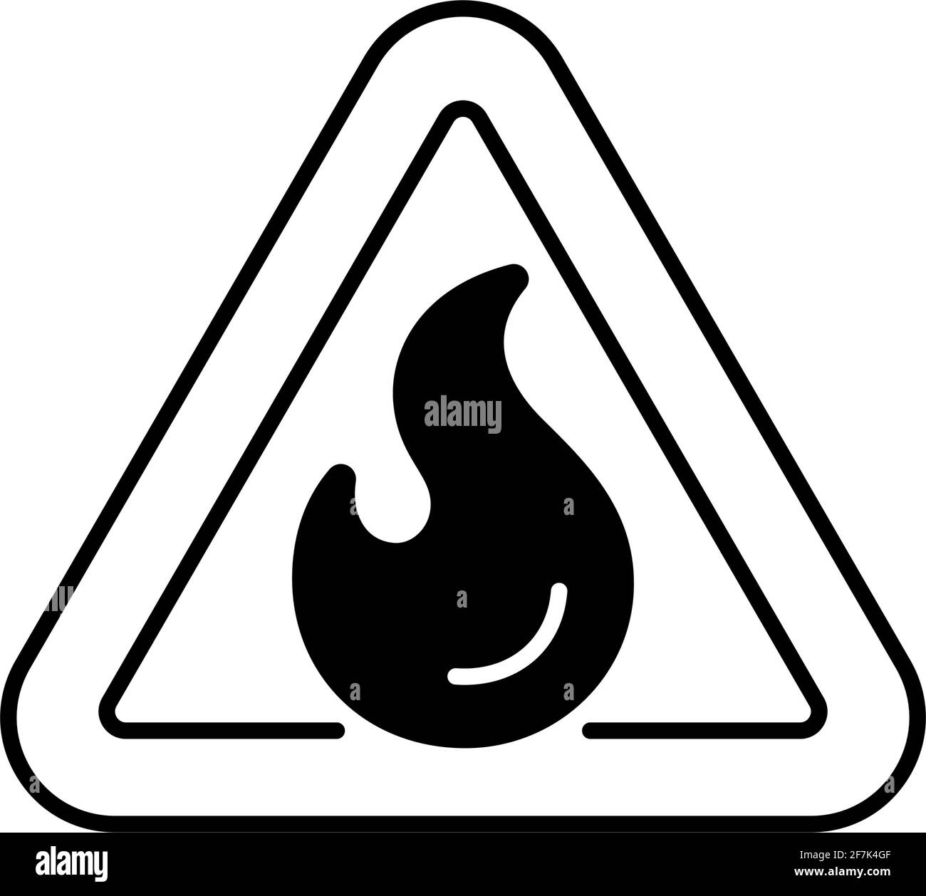 Flammable linear icon Stock Vector Image & Art Alamy