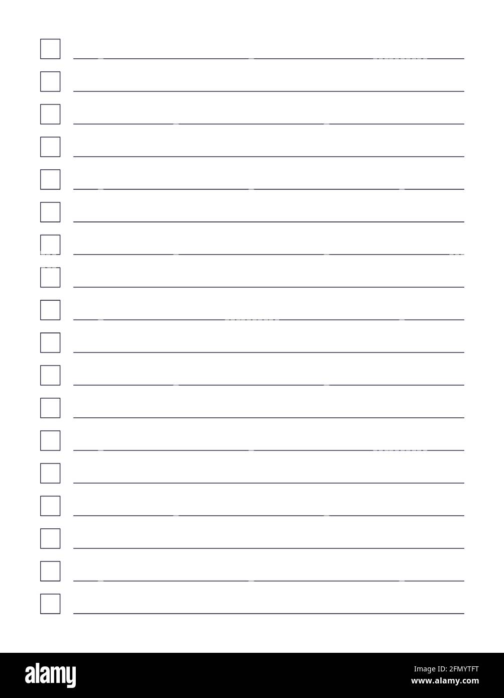 Graph paper. Printable To do list with check boxes, checklist, grid