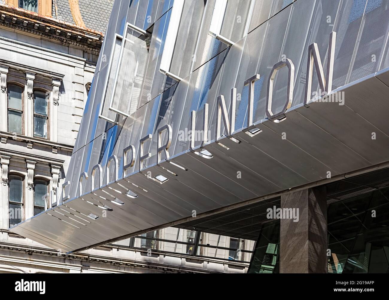 Cooper Union 41 Cooper Square Stock Photo Alamy