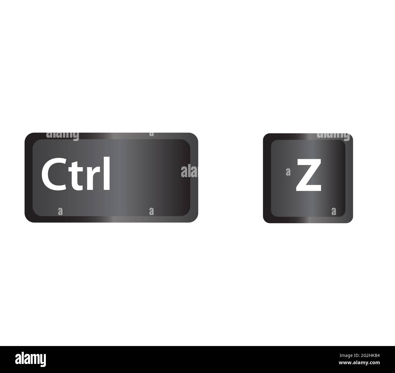 Ctrl Z Key Clipart Image Isolated On White Background Stock, 59 OFF