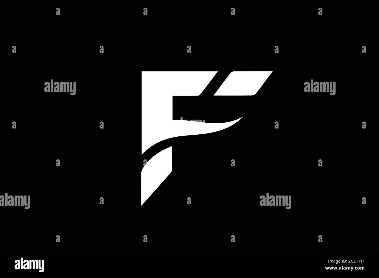 f logo basic design vector Stock Vector Image & Art Alamy