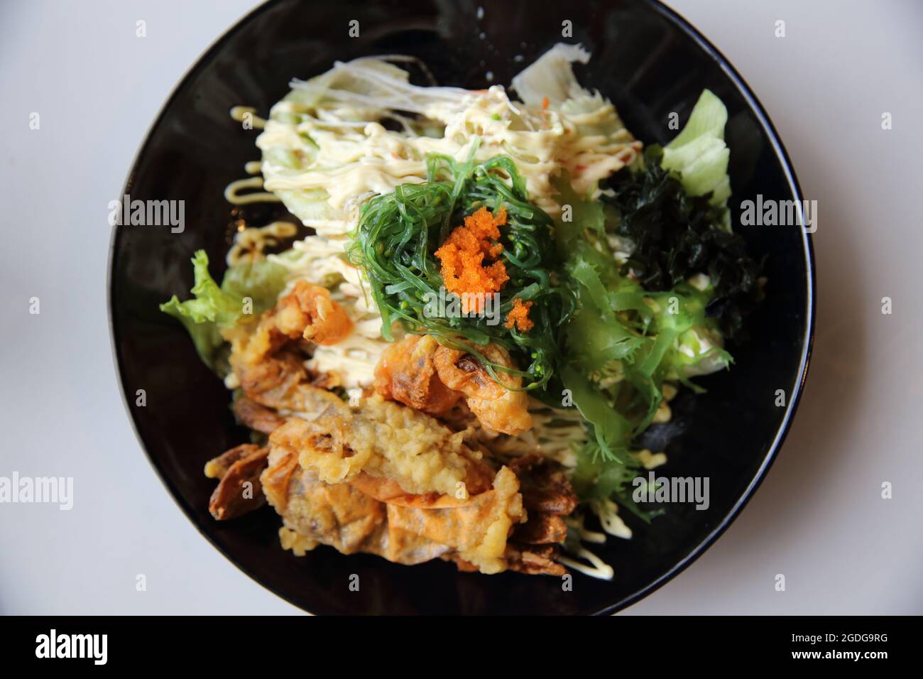 Soft shell crab salad Stock Photo Alamy