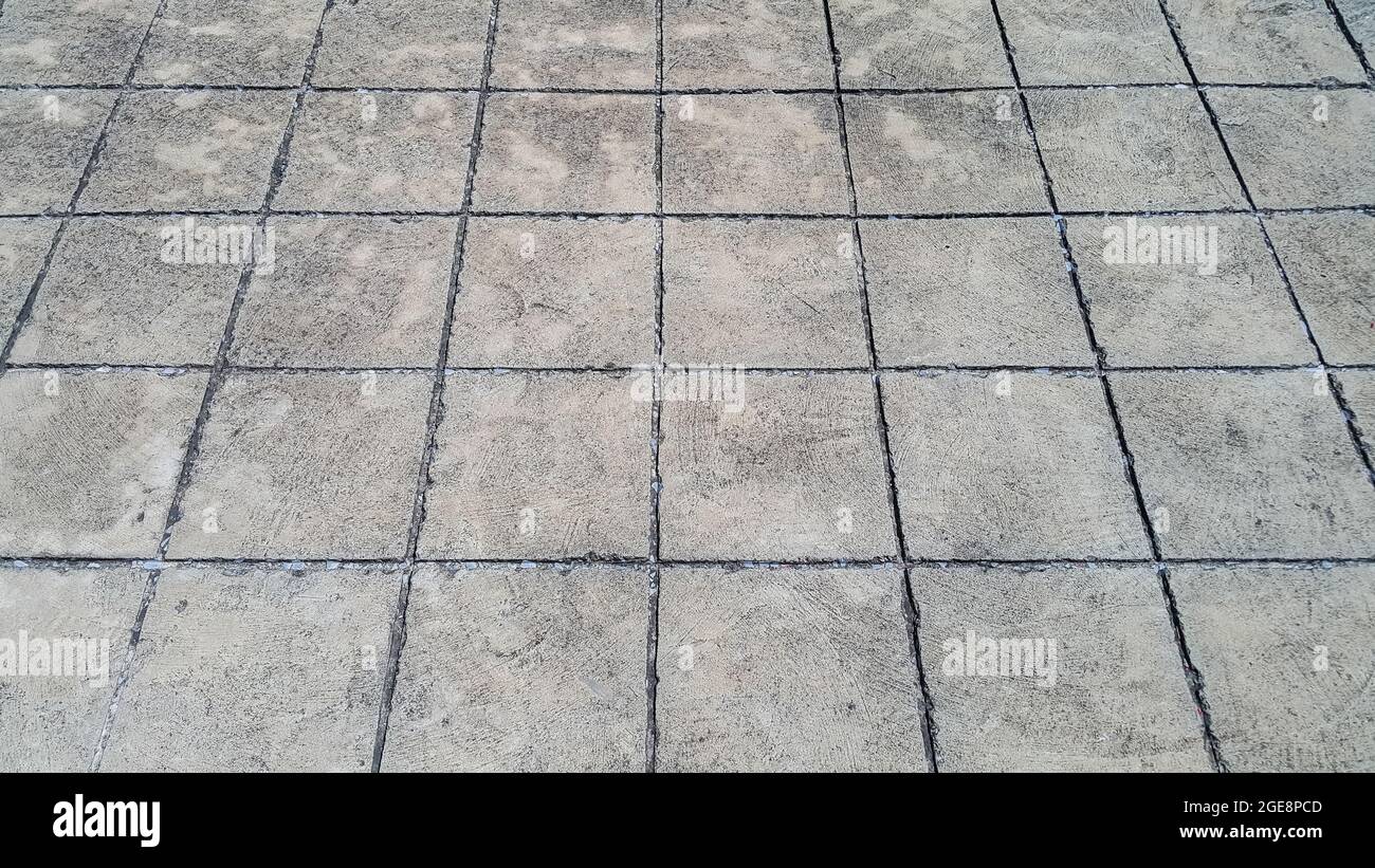 Floor tiles cement street background Stock Photo Alamy