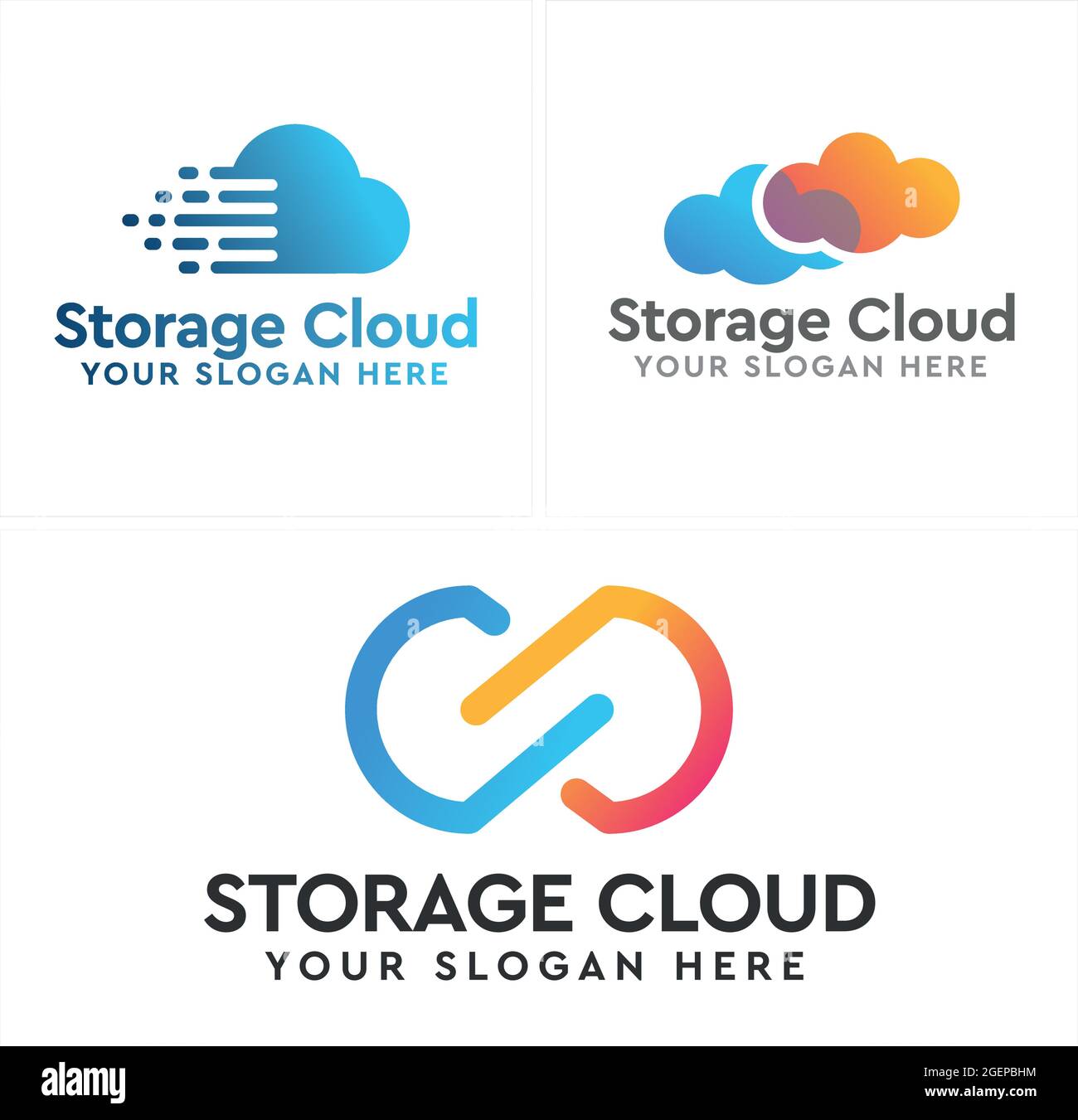 Cloud storage tech logo design Stock Vector Image & Art Alamy