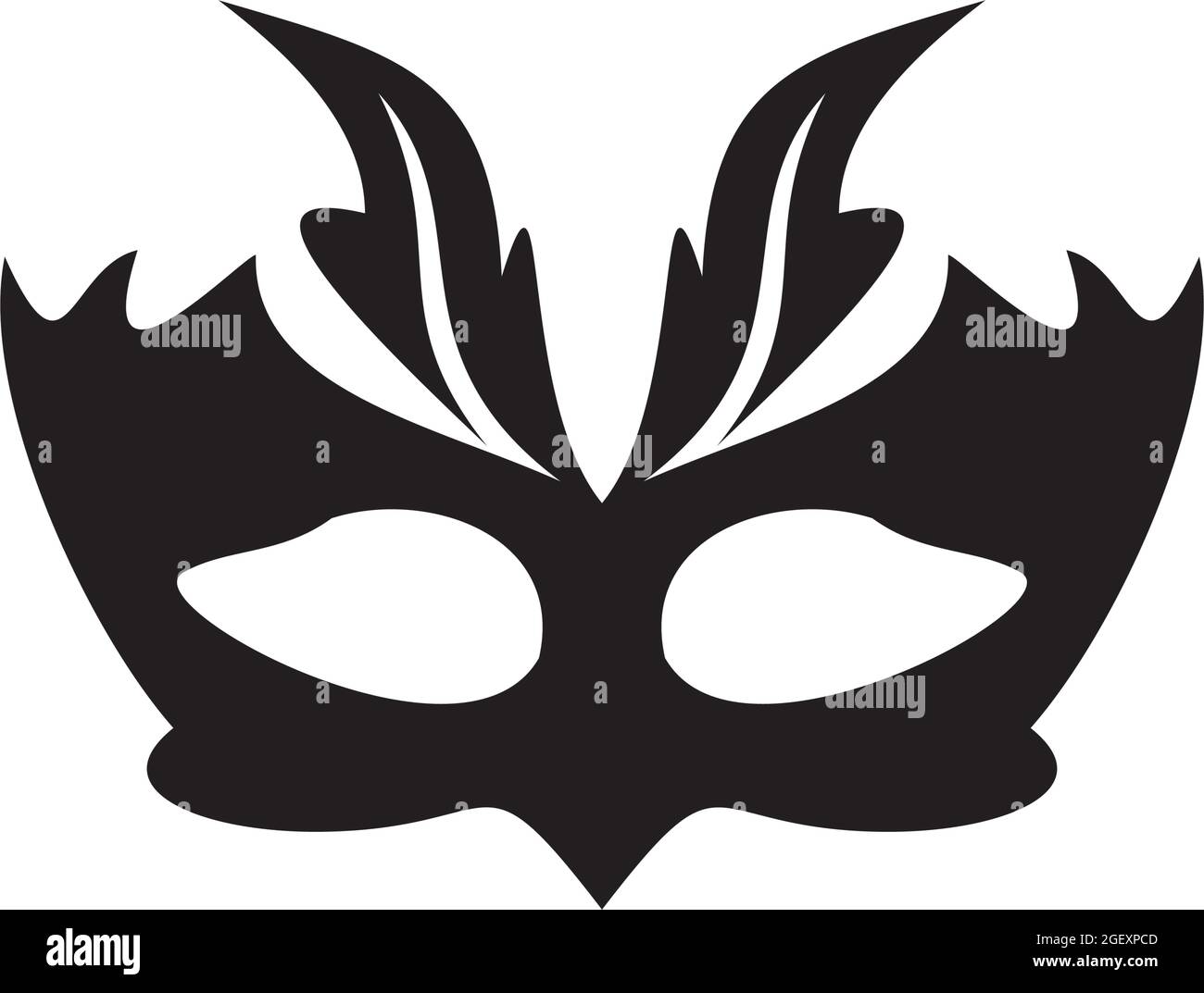Masquerade mask logo design vector template Stock Vector Image & Art