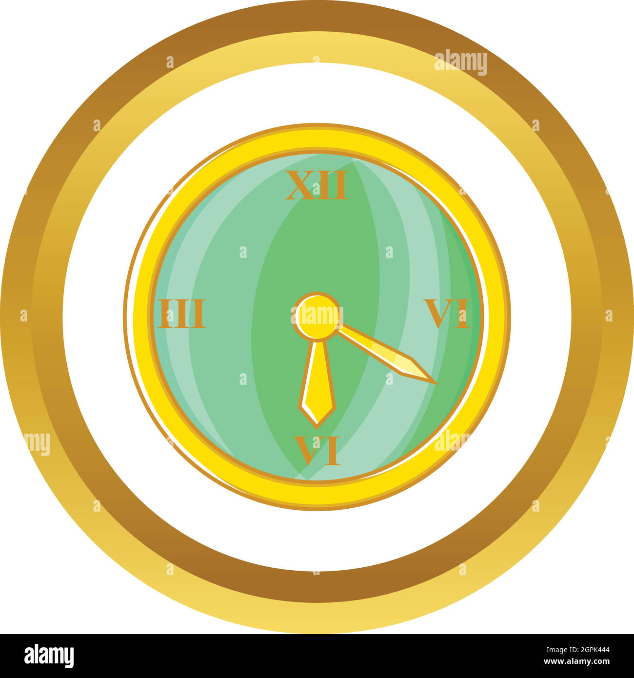 Wall clock vector icon Stock Vector Image & Art Alamy