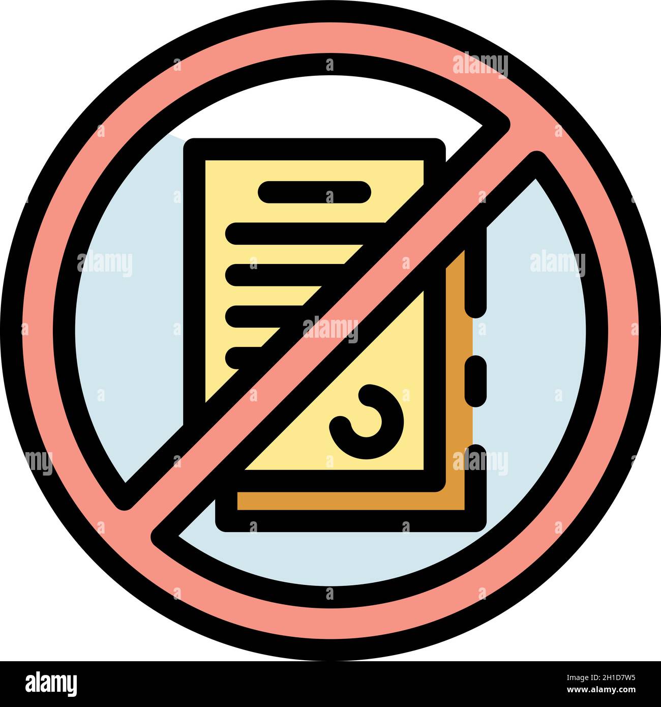 Homeless man without document icon. Outline homeless man without document vector icon color flat